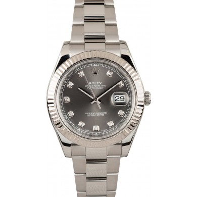 41MM Rolex Datejust II Diamond Dial 116334 JW0018