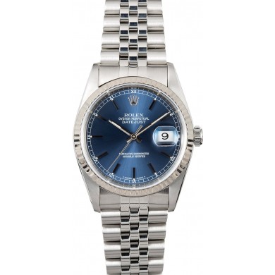 Best Quality Replica Rolex Datejust 16234 Blue Face JW1889