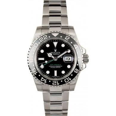 Cheap Replica Rolex GMT Master II Black 116710 Green GMT Hand JW2163