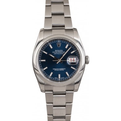 Copy 1:1 Rolex Datejust 116200 Blue Luminous Dial JW1733