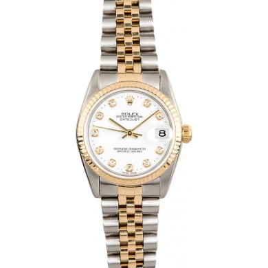 Copy Rolex Mid-size Datejust 78273 Diamond Dial JW0598