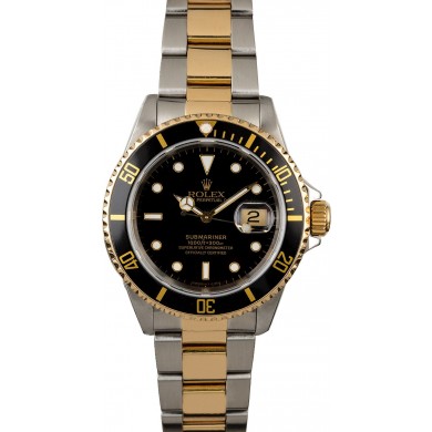 Copy Rolex Submariner 16613 Black Tritium Dial JW2447