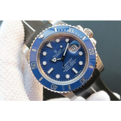 Fashion Copy Rolex Submariner 116619 Blue Ceramic V7 Black Rubber Strap Rolex WJ00893