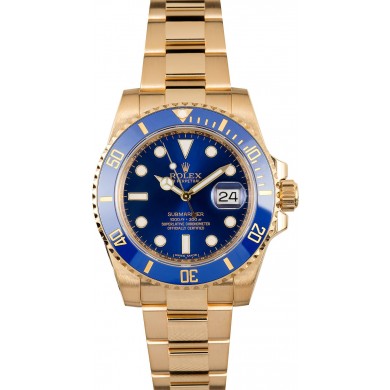 Gold Rolex Submariner 116618 JW0236