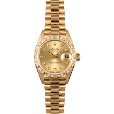 Ladies Rolex Presidential 69258 Diamonds JW0356