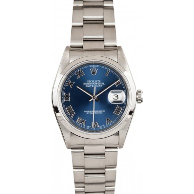 Men's Rolex Datejust 16200 Blue Dial JW0694