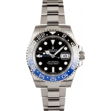 Quality Rolex GMT-Master 'Batman' 116710 with Factory Stickers JW2147