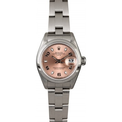 Replica Ladies Rolex Date 79160 Salmon Dial JW0293