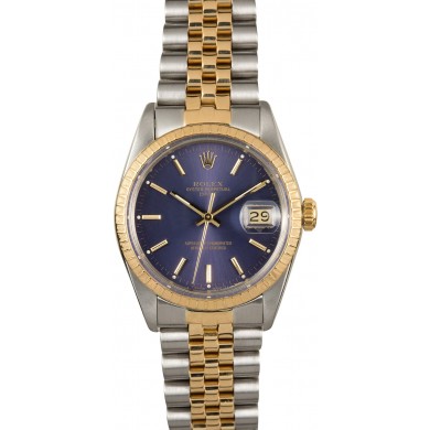 Replica Rolex Date 15053 Blue Dial JW1694