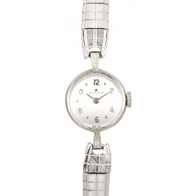 Replica Rolex Ladies Diamond White Gold Cocktail Watch JW0492