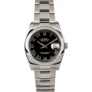 Rolex Datejust 116200 Black Roman JW1730