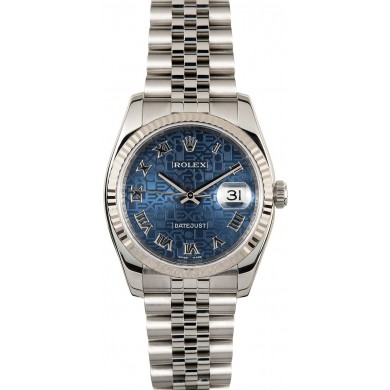 Rolex Datejust 116234 Blue Roman Jubilee JW1769