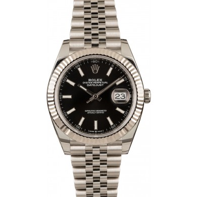 Rolex Datejust 126334 Black Dial Steel Jubilee JW1816