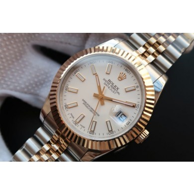 Rolex DateJust 41mm 126333 Wrapped White Dial Jubilee Bracelet WJ00303