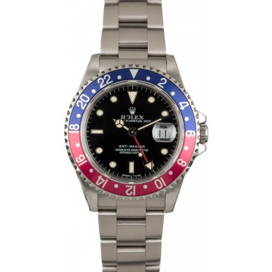 Rolex GMT-Master 16700 Black Dial with 'Pepsi' Bezel JW2129