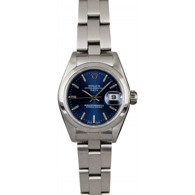 Rolex Ladies Date 79160 Blue Dial JW0460