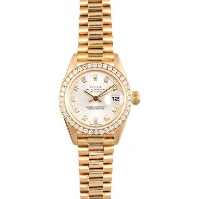 Rolex Ladies Datejust 79138 Diamond Bezel JW0480