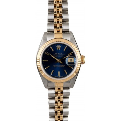 Rolex Ladies Datejust 79173 Blue Index Dial JW0482