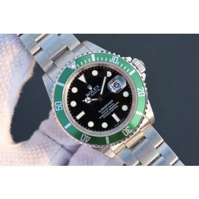 Rolex Submariner 16610 LV Green Metal Bezel Bracelet Rolex WJ00974