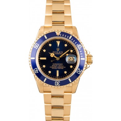 Rolex Submariner 16808 Blue JW2473