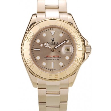 Rolex Yacht Master Gold Tachymeter Gold Dial 98232