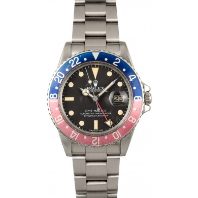 Vintage Rolex GMT-Master 1675 Faded Pepsi JW2913