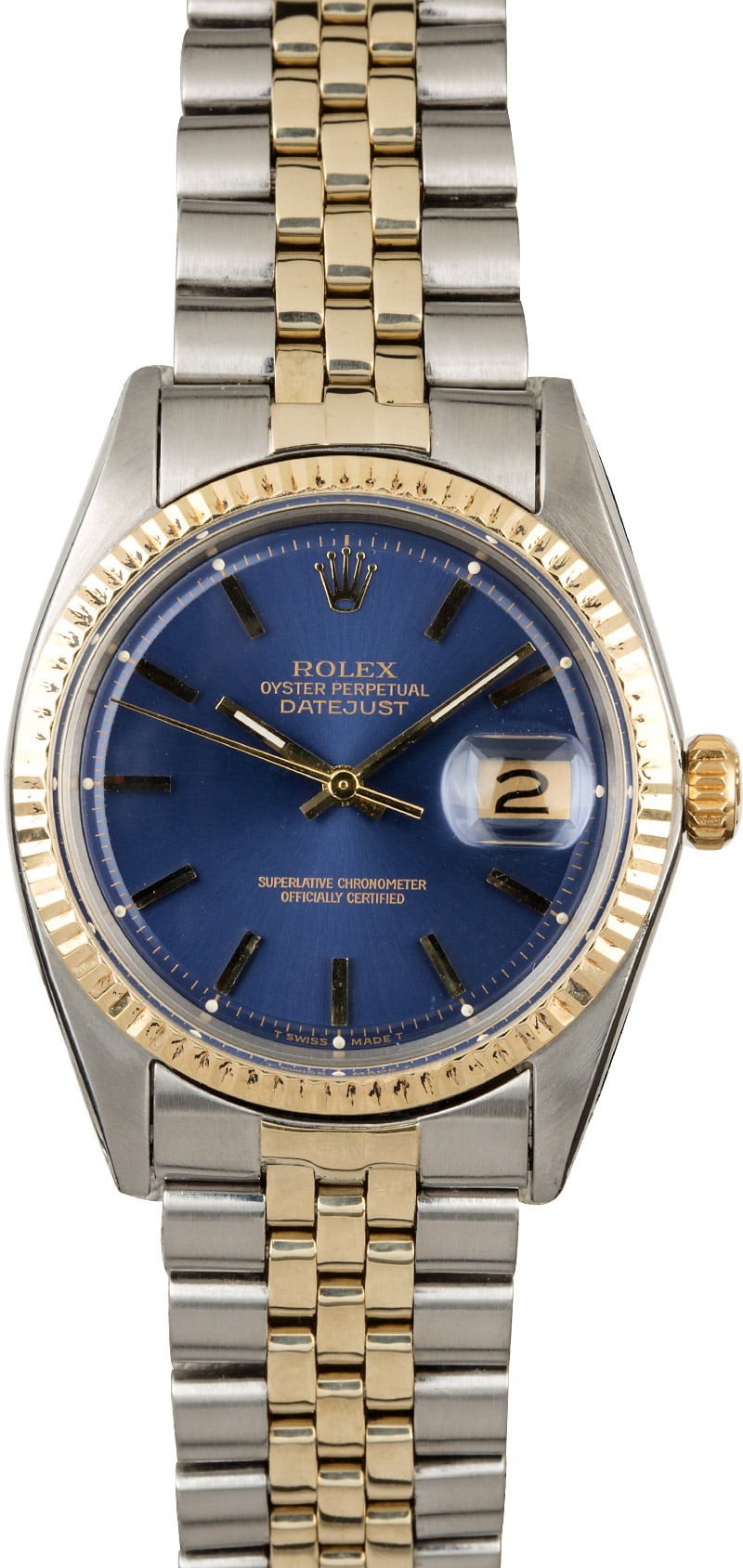 Vintage Rolex Datejust 1601 Blue Dial 