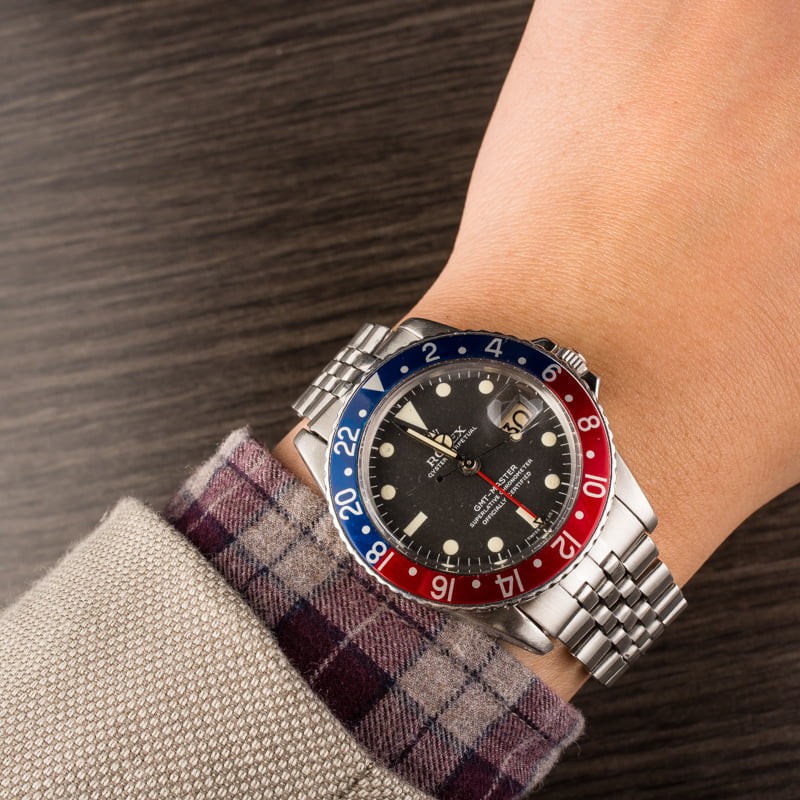 Imitation Rolex Vintage 1966 GMT Master 1675 Pepsi Bezel JW2533