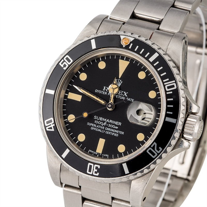 Replica Vintage 1984 Rolex Submariner 16800 Creamy Lume JW2865