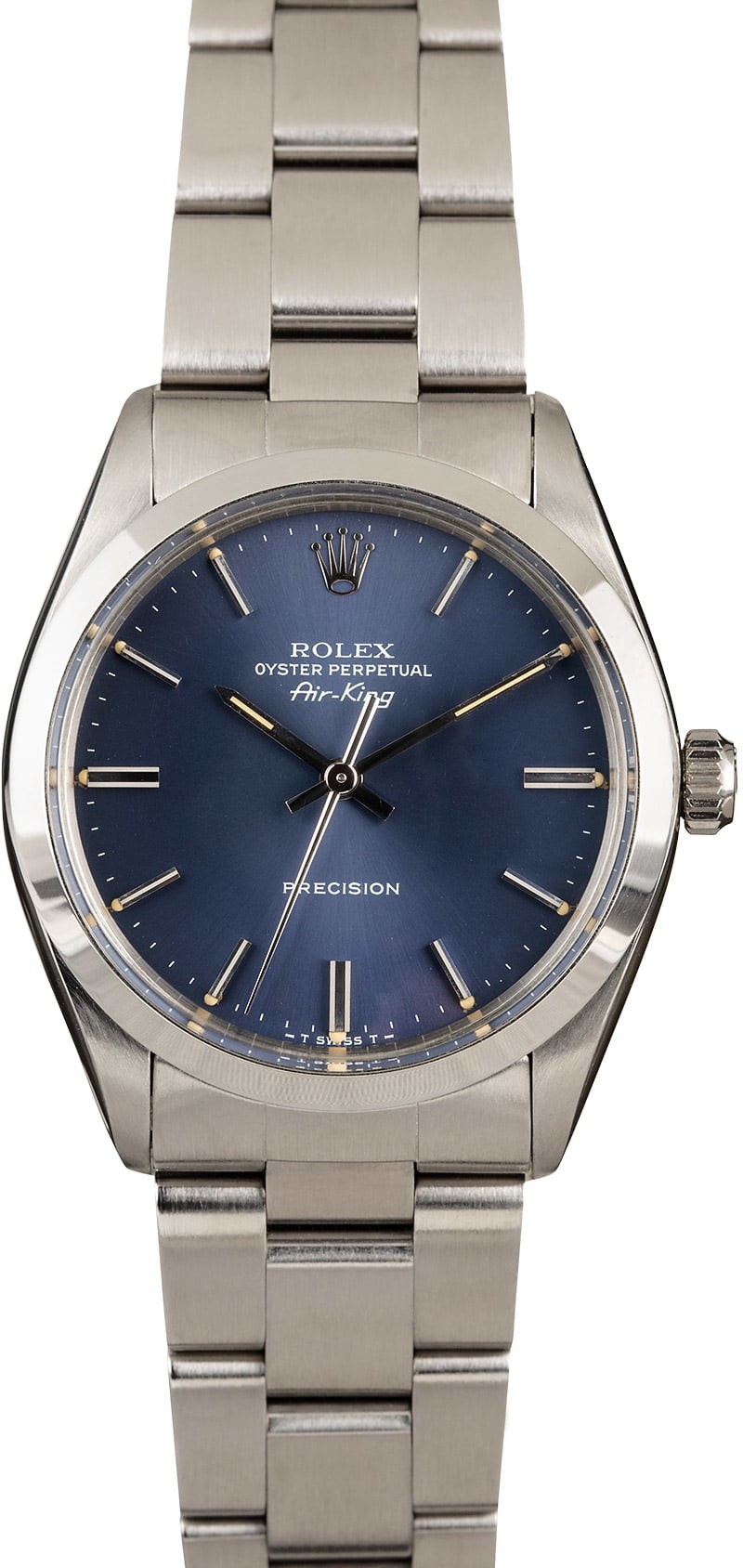rolex air king 5500 blue dial