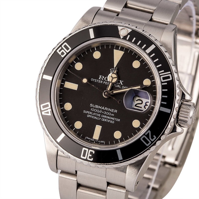 Vintage 1982 Rolex Submariner 16800 