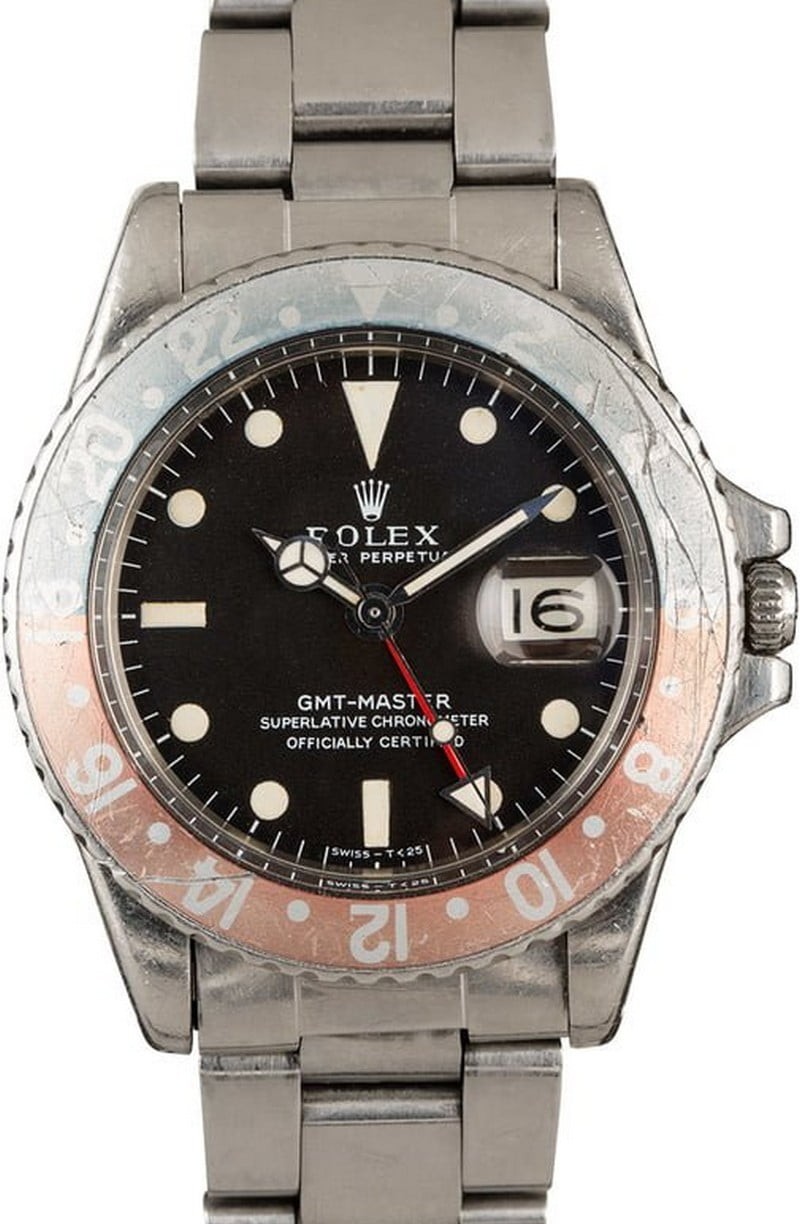 Vintage Rolex GMT-Master 1675 Pepsi JW2916