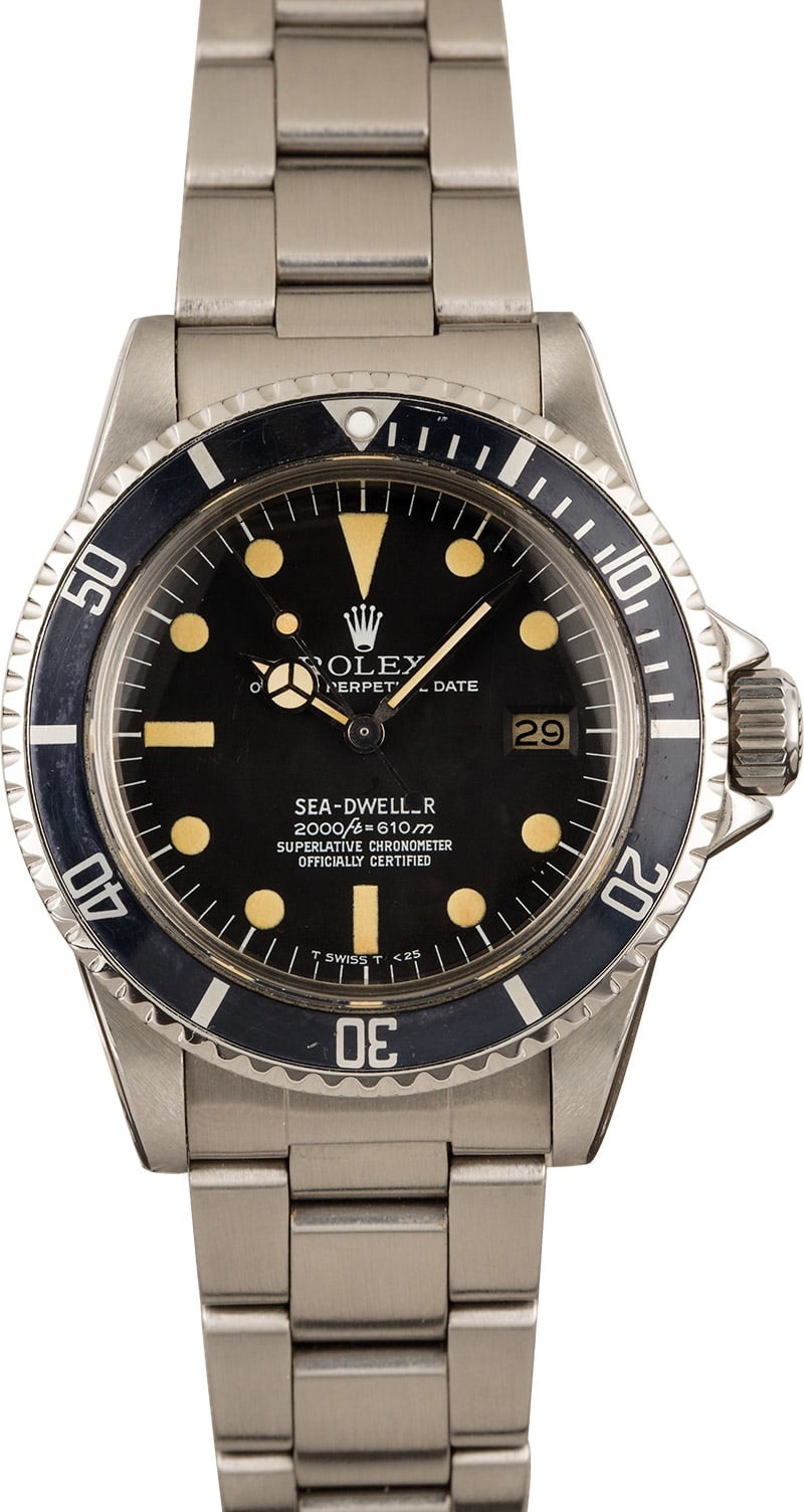Vintage Rolex Sea-Dweller 1665 Rail 