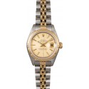 Best 1:1 Lady Rolex Datejust 69173 Champagne Tapestry Dial JW0371