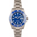 Copy AAA Rolex Submariner Anniversary White Gold 116619 TT JW2477