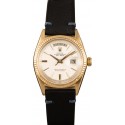 Designer Vintage Rolex Day Date 1803 'Pie Pan' Dial Leather Strap JW2899