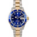 Fashion Copy Rolex Submariner Two-Tone Blue Face 16613 JW2509