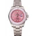 Imitation AAAAA Swiss Rolex Submariner Pink Dial Pink Bezel Stainless Steel Bracelet 1453980