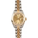 Imitation Ladies Rolex Oyster Perpetual 69163 Champage JW0341