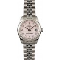 Imitation Rolex Datejust 178274 Pink Mother of Pearl with Diamonds JW0419