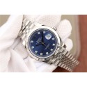 Knockoff Rolex DateJust 41mm 126334 Fluted Bezel Blue Dial Diamonds Markers Bracelet WJ01093