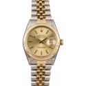 Knockoff Rolex Two-Tone Datejust Champagne Dial 16013 JW2525