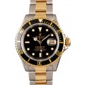 Knockoff Top Rolex Submariner 16613 Black and Gold JW2443