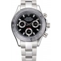 Replica Rolex Cosmograph Daytona Stainless Steel Case Black Silver Subdials Stainless Steel 622635