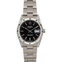 Rolex Date 15210 Black Dial Steel Oyster JW1706