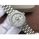 Rolex DateJust 28mm Diamonds Bezel White Dial Diamonds Rome Markers Bracelet Rolex WJ00611