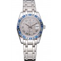 Rolex Datejust Diamond Dial Blue Jewels Bezel Stainless Steel Case And Bracelet 622834