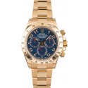 Rolex Gold Daytona 116528 Blue Arabic Dial JW2188