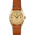 Rolex President Day-Date 1803 Champagne Linen Dial JW2323