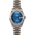 Rolex White Gold President 118239 Blue Waves JW2559